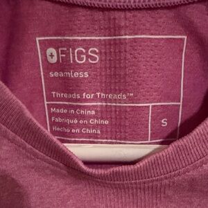 Figs Seamless Top in Powder Chalk Pink